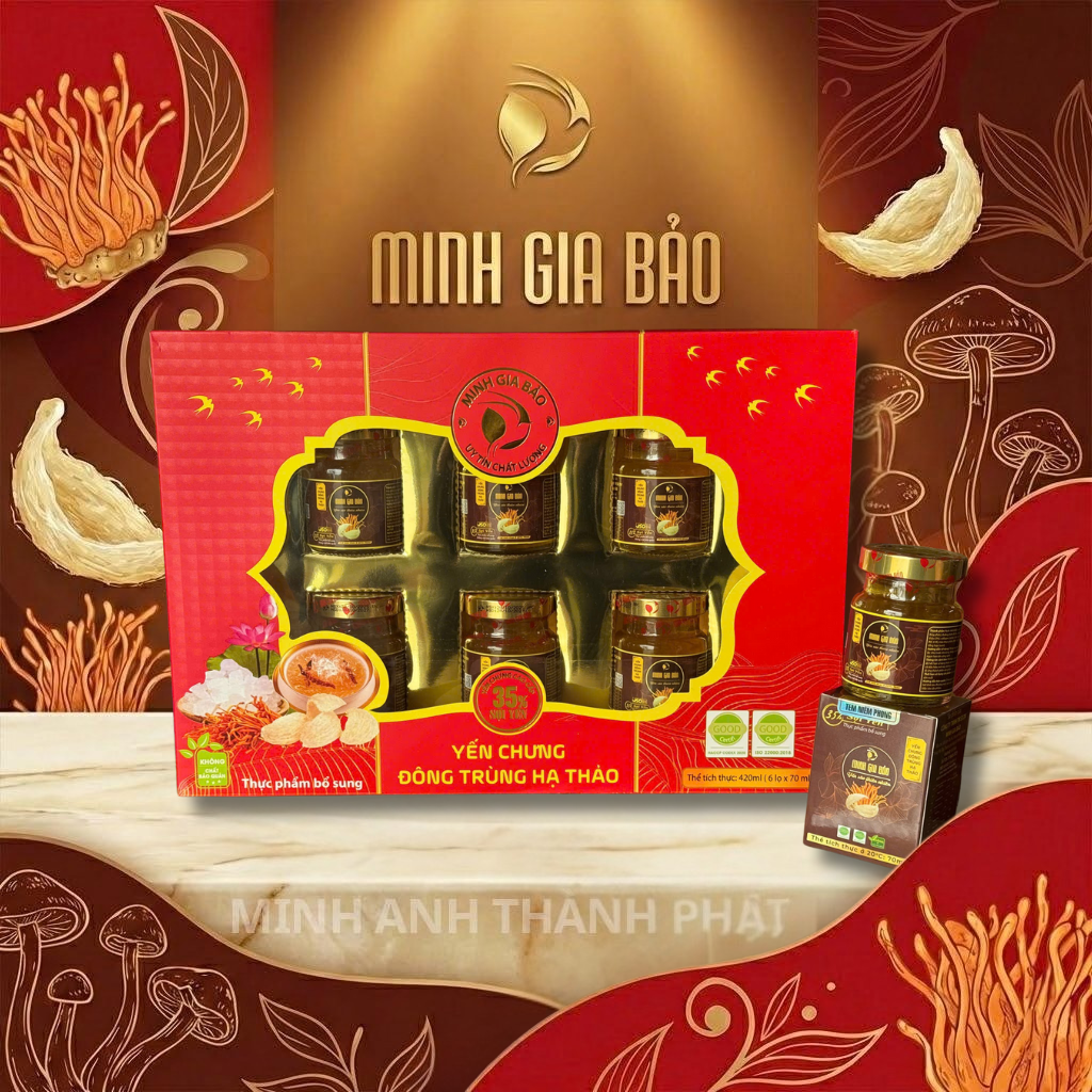 Xách 6 Yến đông trùng Hạ Thảo 35%